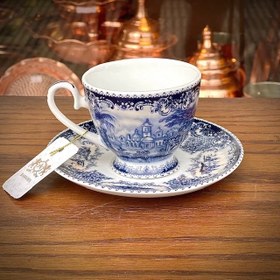 ست فنجان و زیرف قهوه خوری 1012X-3 آکسفورد آبی باواریا ش 560