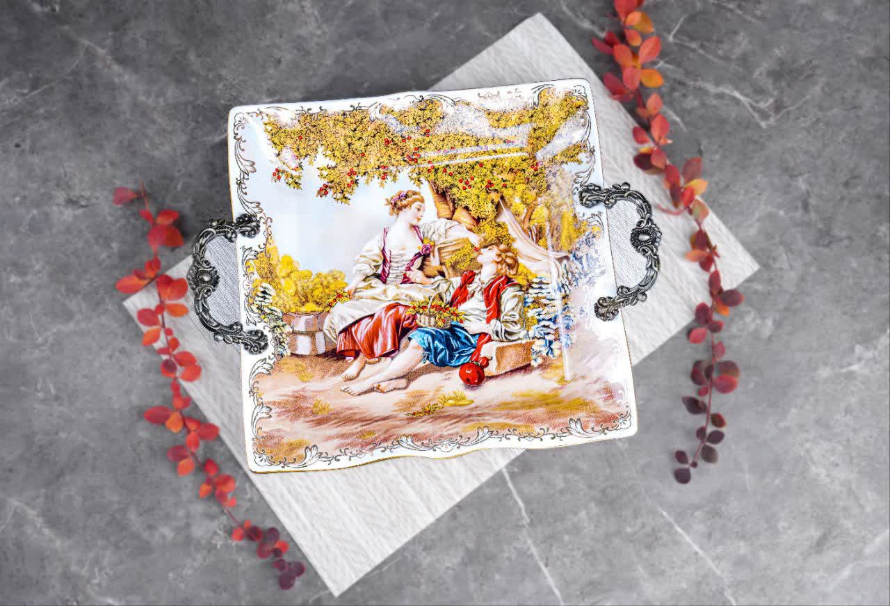 شیرینی خوری چهارگوش کوچک ژولیت باواریا  1085