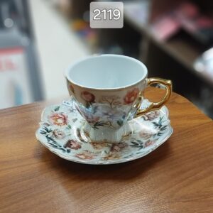 ست فنجان و زیرفنجان چای خوری پاپیتال فلاور 2119 باواریا