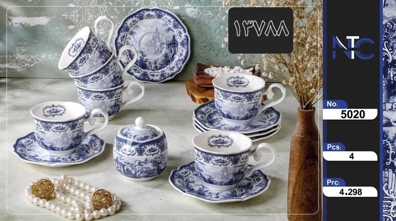 ست چایخوری با قندان آنجلا 5020/4